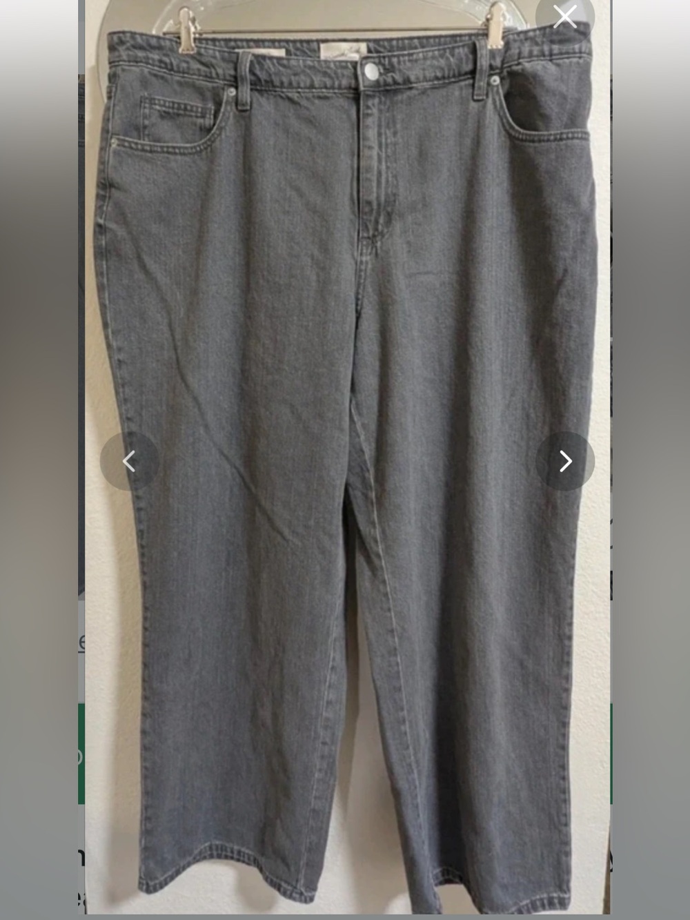 Grey universal thread wide leg jeans 20w